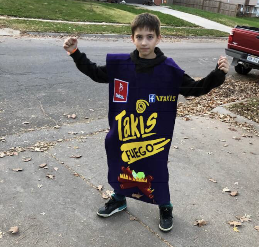 Parker as a bag of Takis